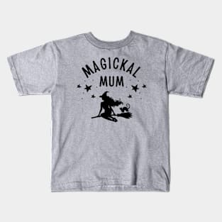 Magickal Mum Witch and Cat Mother's Day Cheeky Witch® Kids T-Shirt